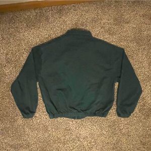 Vintage cropped fit green jacket